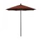 California Umbrella 7.5' Black Aluminum Market Patio Umbrella, Sunbrella Terracotta 194061334454 - alternate 1